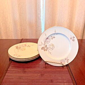 Johann Haviland Bavaria Germany Sweetheart Rose Salad Plates -set of 4 -VGC